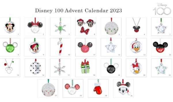 SWAROVSKI ADVENT CALENDAR 2023 ANNUAL EDITION DISNEY 100 5655099 - Image 9